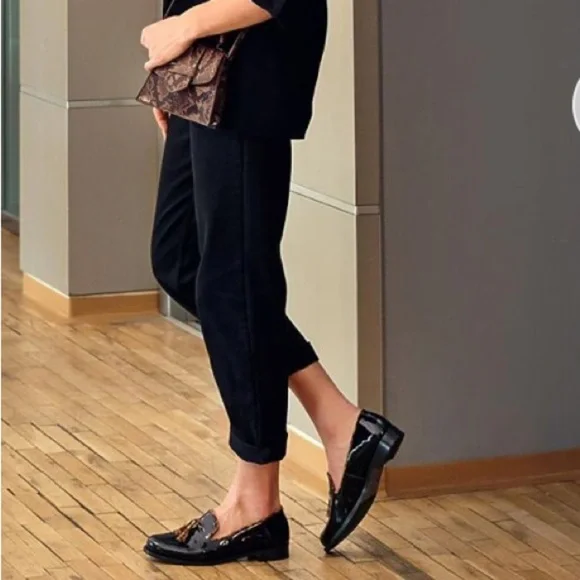 GIROTTI Italian Leather Custom Made Slip On Loafer Suede Leopard Tassel Classic - Picture 3 of 16